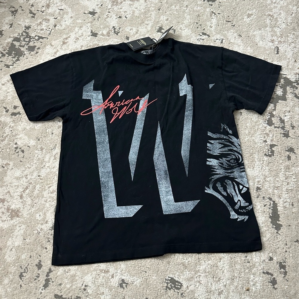 Darc Sport CHICAGO WOLVES "PREMIUM" VINTAGE TEE Shirt Black Size Medium NWT